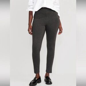 Old Navy XS Skinny Ponte Pants Dark Charcoal Solid